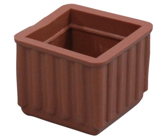 イス脚キャップ　茶角24画像