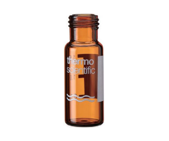 スクリューバイアル（9-425）褐色 ラベル付 2mL ガラス 100本入画像