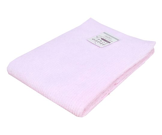 バスタオル 無撚糸リブカラー 60×120cm PINK 1セット（10枚入）画像