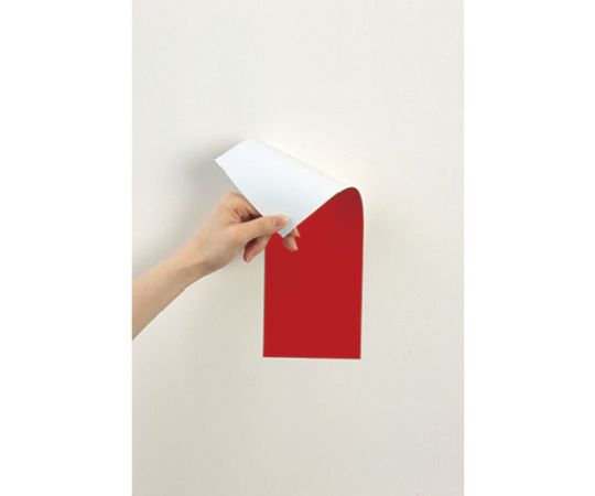 マグネット両面カラーシート赤白画像