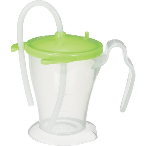 ﾌﾟﾗｽﾊｰﾄ ﾍﾞｯﾄﾞ柵にも掛けられる ｽﾄﾛｰｶｯﾌﾟ ｸﾞﾘｰﾝ 250mL 1個画像