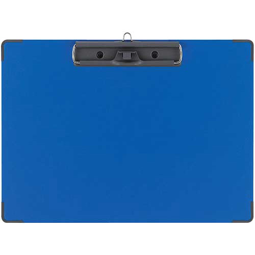 用箋挟Ｂ（総クロス貼り）カラーＡ４長辺とじ青