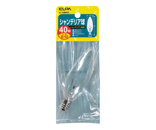 シャンデリア E12 40W画像