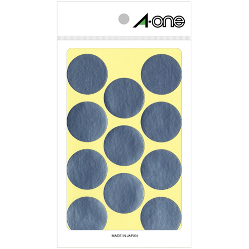 ｶﾗｰﾗﾍﾞﾙ 丸型 直径30mm 銀 1ﾊﾟｯｸ(88片:11片×8ｼｰﾄ)画像