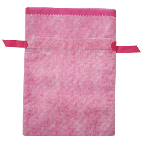 不織布ﾘﾎﾞﾝ付きｷﾞﾌﾄﾊﾞｯｸﾞ ﾋﾟﾝｸ 19×27.5×10cm 1ﾊﾟｯｸ(10枚)画像