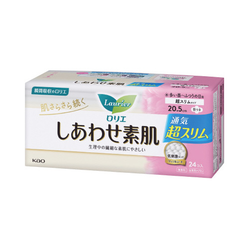 ロリエしあわせ素肌超Ｓふつうの日羽つき（２４個）画像