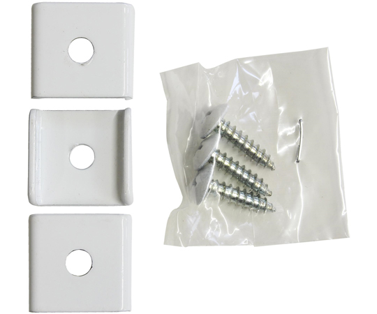 壁面収納　Dulike　デュライク　1×4材4枚用　棚パネル　白　906×372mm 白い棚パネルが正面から見える状態、四角い形状で角がシャープに仕上げられている。