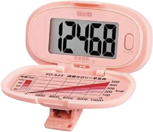 歩数計　ピンク画像