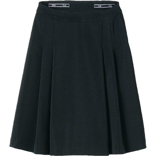 ソフトプリーツスカート　ブラック　９号画像