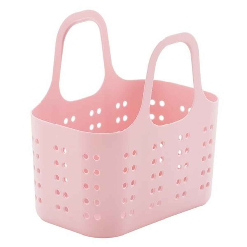 ランドリーバスケット ボルカ バスケット ミニ ドット 洗濯カゴ モイスピンク画像