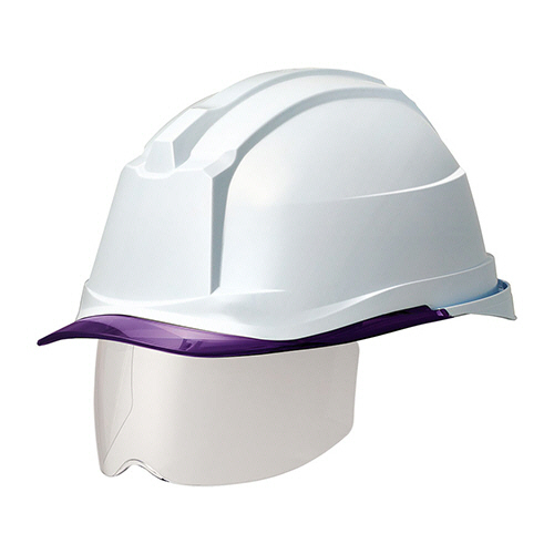 PC製ﾍﾙﾒｯﾄ(αﾗｲﾅｰ･ｸﾘｱﾊﾞｲｻﾞｰ･ｼｰﾙﾄﾞ面) ﾎﾜｲﾄ/ﾊﾟｰﾌﾟﾙ 1個画像