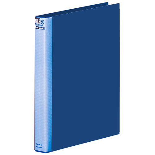 ﾀﾞﾌﾞﾛｯｸﾌｧｲﾙ A4ﾀﾃ 30穴 約200枚収容 背幅38mm ﾌﾞﾙｰ 1冊