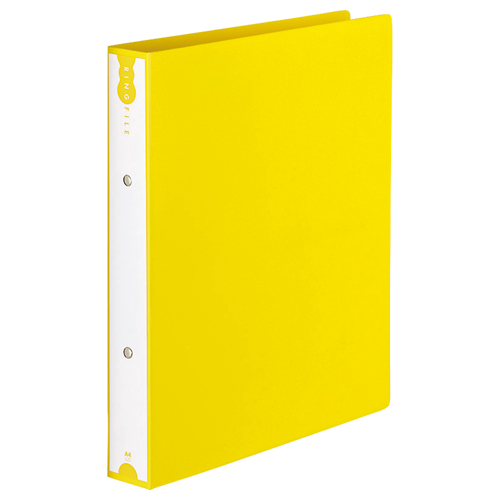 ﾘﾝｸﾞﾌｧｲﾙ A4ﾀﾃ 2穴 260枚 ﾘﾝｸﾞ内径32mm 背幅43mm ｲｴﾛｰ 1ｾｯﾄ(10冊)画像