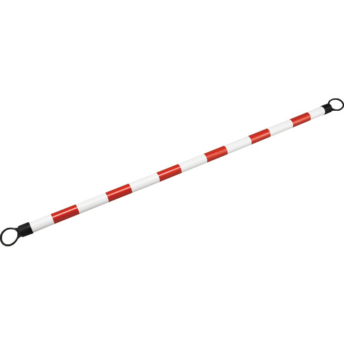 ﾄﾗ柄ｺｰﾝﾊﾞｰ 赤/白 ｺｰﾝﾊﾞｰC(大) 54mmφ×2m 反射ﾀｲﾌﾟ ABS樹脂 1本画像