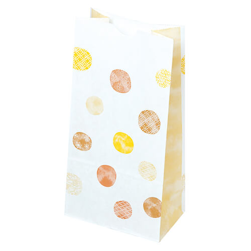 角底袋（和み柄・茶・幅127×マチ78×高248mm)画像