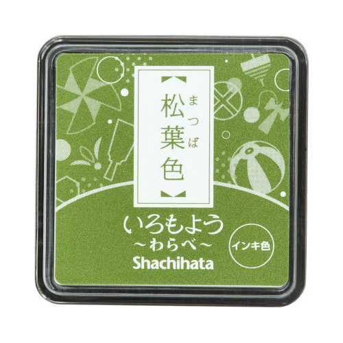 いろもよう　わらべ　松葉色画像