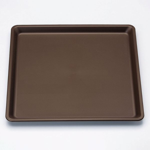 お盆 M44-352 正角盆 330×330 ブラウン ノンスリップ マイン画像