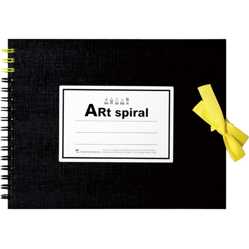 ｽｹｯﾁﾌﾞｯｸ ｱｰﾄｽﾊﾟｲﾗﾙ F0 ﾌﾞﾗｯｸ 24枚 1冊画像