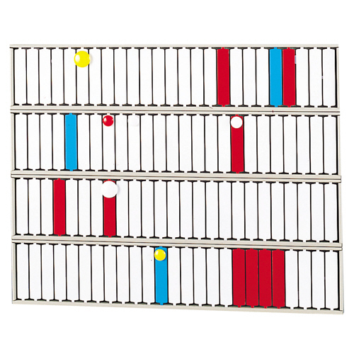 回転表示盤 100口座 W585×D18×H465mm 1台画像