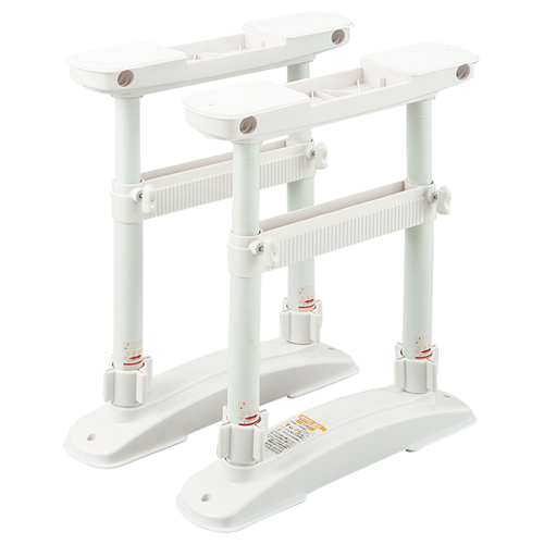 家具転倒防止用圧着Wﾎﾟｰﾙ Mｻｲｽﾞ ﾎﾜｲﾄ 1ｾｯﾄ(2本)画像