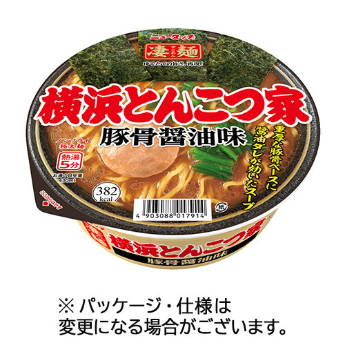 ﾆｭｰﾀｯﾁ 凄麺 横浜とんこつ家 122g 1ｹｰｽ(12食)画像