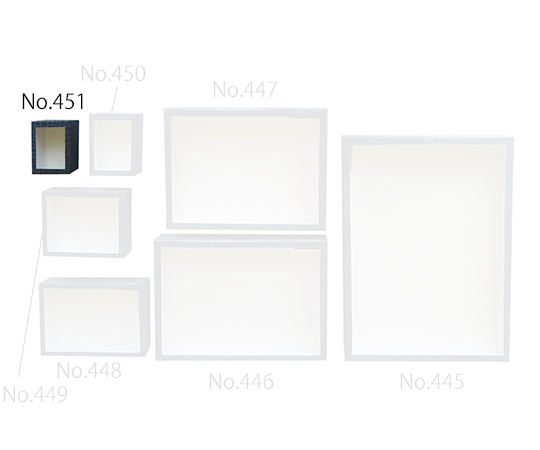 紙製ガラスフタ標本箱　75×90×50mm
