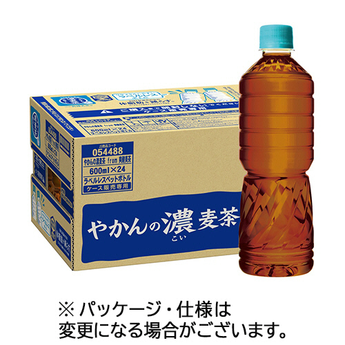 やかんの濃麦茶from爽健美茶ﾗﾍﾞﾙﾚｽ 600mLﾍﾟｯﾄﾎﾞﾄﾙ 1ｾｯﾄ(48本:24本×2ｹｰｽ)画像