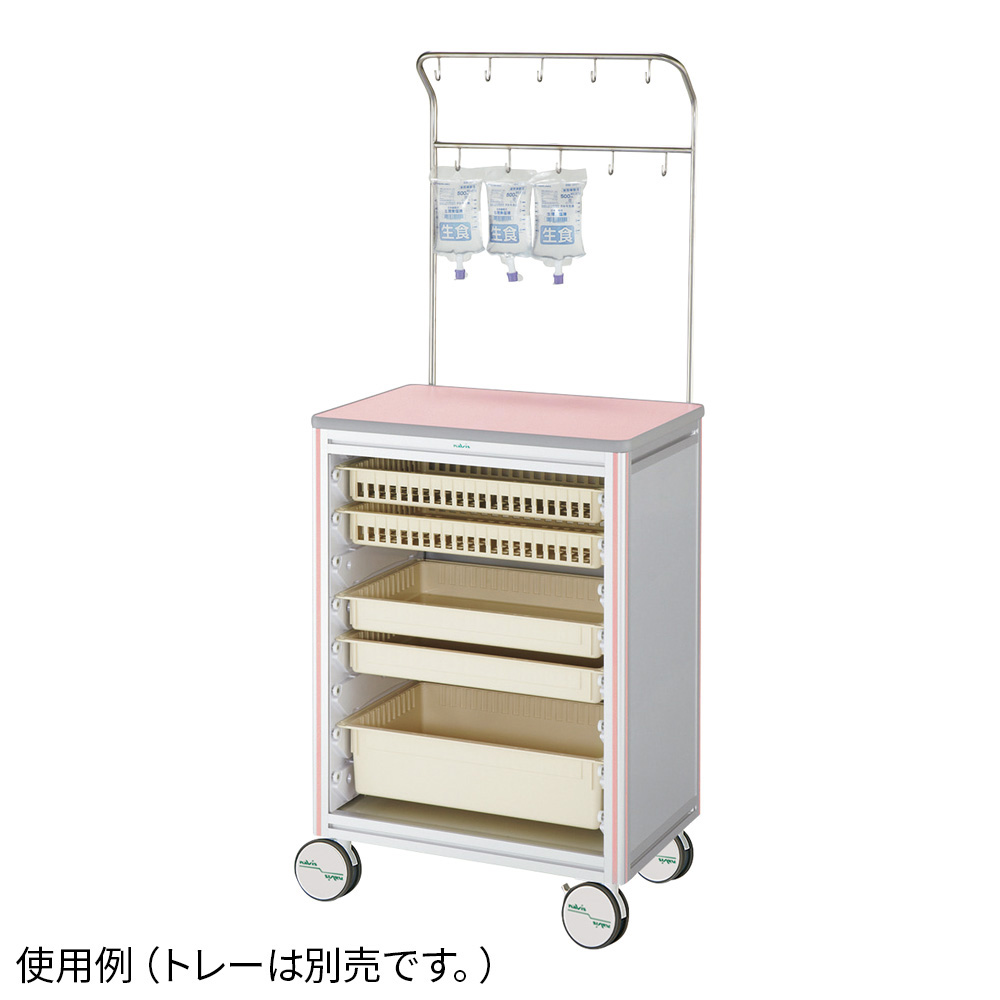 ヨーロピアンカートⅡ 点滴処置車 ピンク