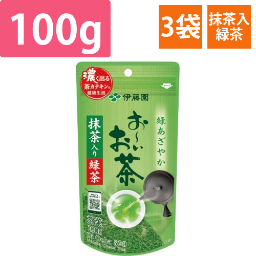 おーいお茶　抹茶入り緑茶　100g　1セット(3袋)画像