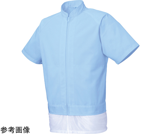男女共用混入だいきらい半袖ジャケット サックス S画像