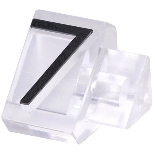 陳列備品 ニュープライスキューブ補充L用(20粒) 透明/黒 7 友屋 透明と黒の補充用キューブが並んでいる様子、全体で20粒のパッケージ