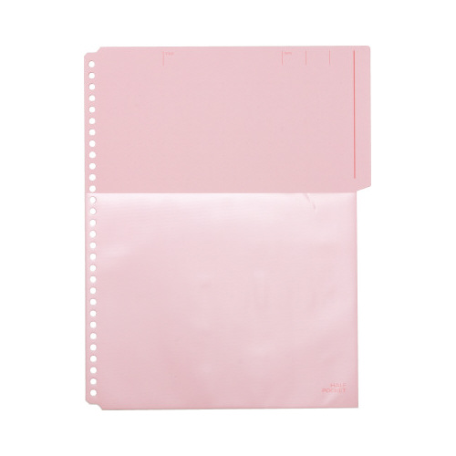 カラーベースハーフポケット　赤　１０枚入画像