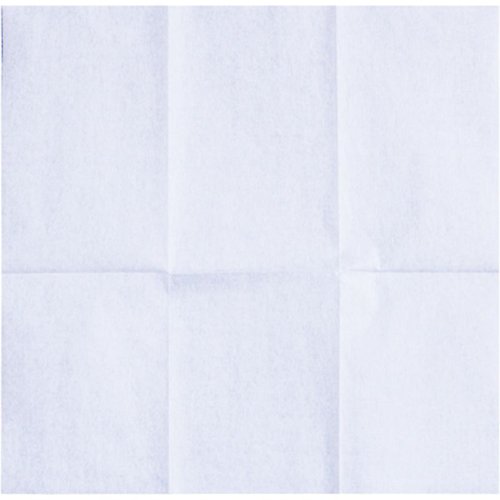 6ツ折ナフキン 紙ナプキン6つ折白(250×250mm) 九州紙工 白いナフキンが整然と6つ折りにされた状態