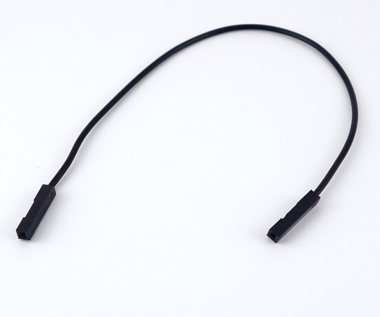 ブレッドボード・ジャンパーコード（メス-メス）　15cm　黒　10本入り