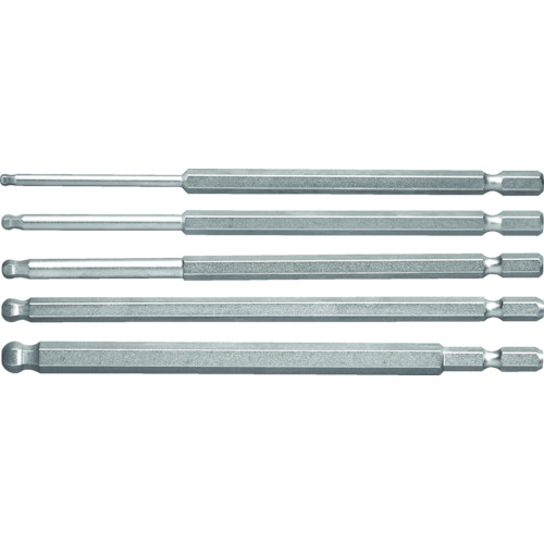 ﾛﾝｸﾞﾎﾞｰﾙﾎﾟｲﾝﾄ六角ﾋﾞｯﾄ 5点ｾｯﾄ 1ｾｯﾄ画像