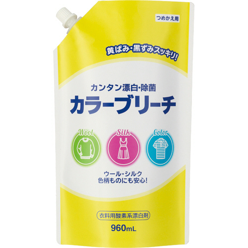 衣料用ｶﾗｰﾌﾞﾘｰﾁ つめかえ用 960mL 1ｾｯﾄ(10個)画像