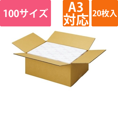 宅配用ダンボール　3辺合計100cm　A3　20枚