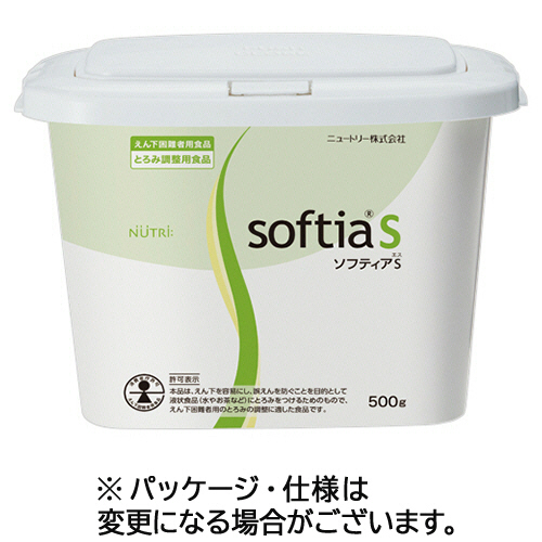 ｿﾌﾃｨｱS とろみ調整用食品 ﾌﾀ付本体 500g 1個画像