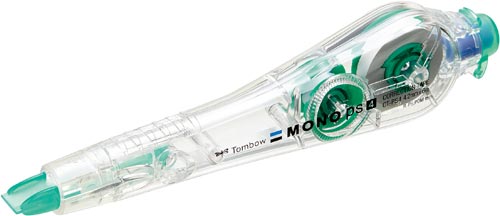 修正テープモノPSリムーバ付 幅4.2mm リムーバー付きの修正テープが正面から見える状態