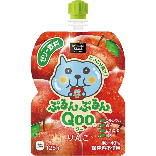 ﾐﾆｯﾂﾒｲﾄﾞ ぷるんぷるんQoo りんご 125gﾊﾟｳﾁ 1ｾｯﾄ(30個)画像