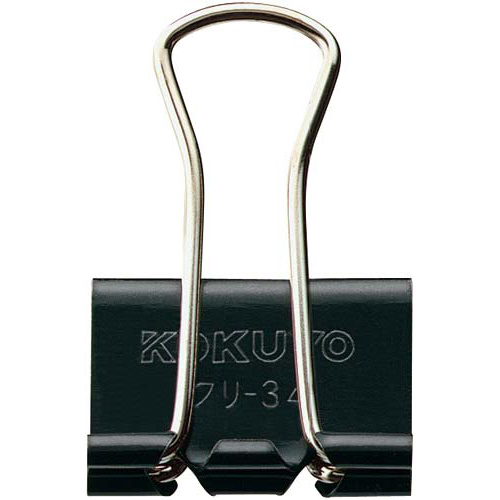 ダブルクリップ中口幅２５ｍｍ　１０個画像