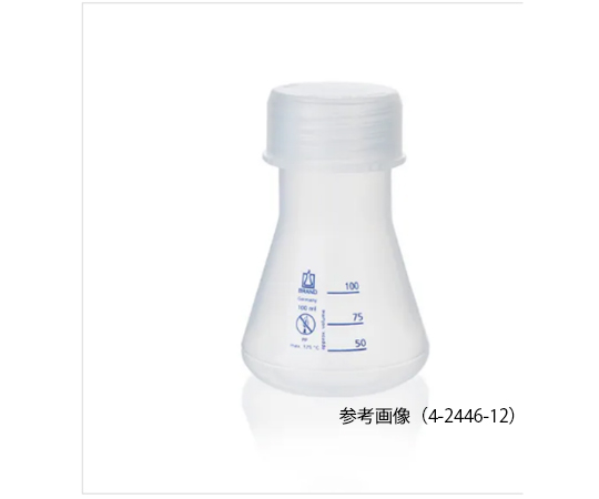PP三角フラスコ（青目盛）100mL画像