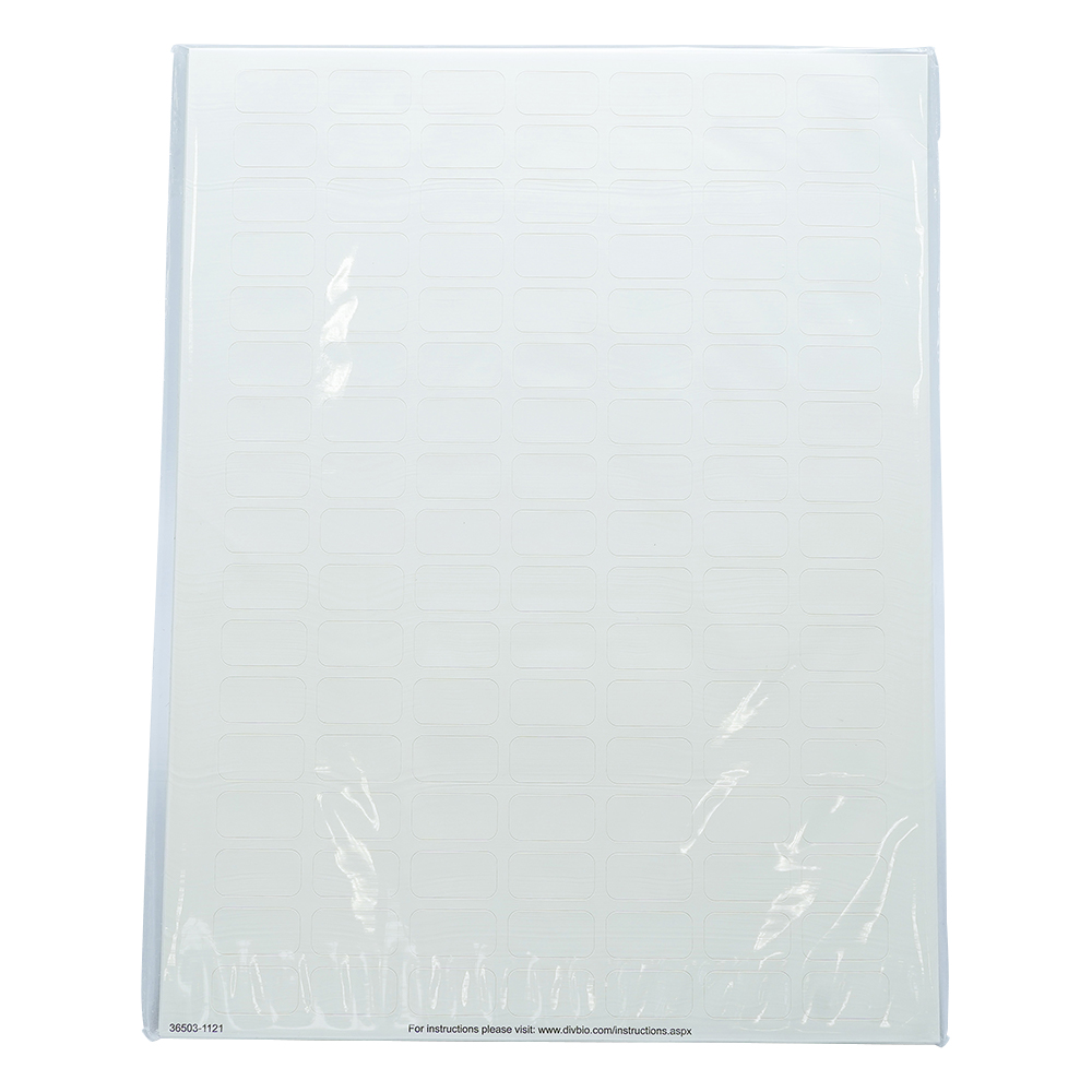 マイクロチューブ用ラベル 0.5mL用ホワイト 1箱（119枚×20ラベル入）画像
