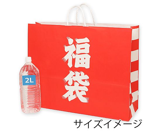 手提げ紙袋　25チャームバッグ　60-2　福袋　50枚 淡い色合いでシンプルなデザインの手提げ袋が並んでいる様子