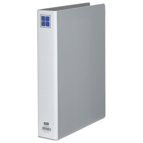 片開きﾊﾟｲﾌﾟ式ﾌｧｲﾙE A4ﾀﾃ 300枚収容 30mmとじ 背幅56mm ｸﾞﾚｰ 1ｾｯﾄ(10冊)画像