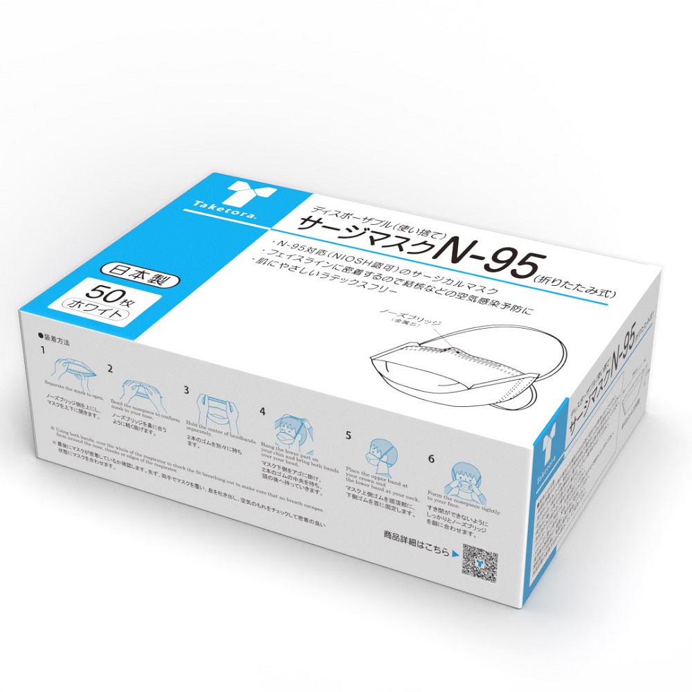 サージマスクN-95（折りたたみ式）　M　50枚入画像