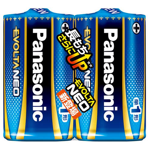 ｱﾙｶﾘ乾電池 ｴﾎﾞﾙﾀNEO 単1形 1ﾊﾟｯｸ(2本)画像