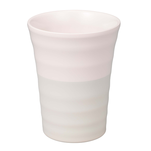 タンブラー 300ml 陶器のような保温ステンレスタンブラー300 ゆらぎ ピンク画像