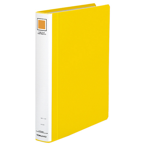 ﾁｭｰﾌﾞﾌｧｲﾙ(ｴｺﾂｲﾝR)用替表紙 A4ﾀﾃ 30mmとじ 黄 1ｾｯﾄ(10冊)画像