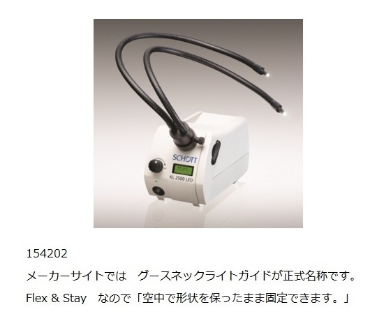 ファイバーオプティックライトソース用　ライトガイドー2（2分岐） 光ファイバーの接続部が3つ分岐している状態
